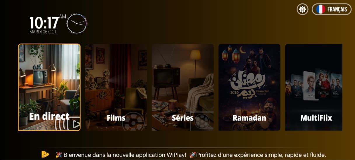Capture de l’interface WiPlay Premium